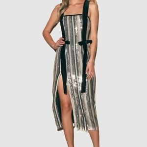 Lulus sequin dress size M EUC